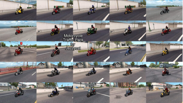 Motorcycle Traffic Pack by Jazzycat v6.5.10 Udpate ATS 1.56